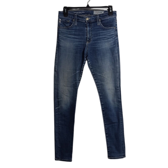 ADRIANO GOLDSCHMIED The Farrah High Rise Skinny Ankle Classic Blue Jeans Size 28 - Picture 1 of 16